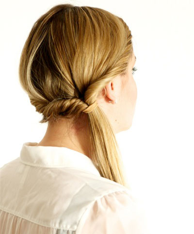 Double Twisted Side Ponytail