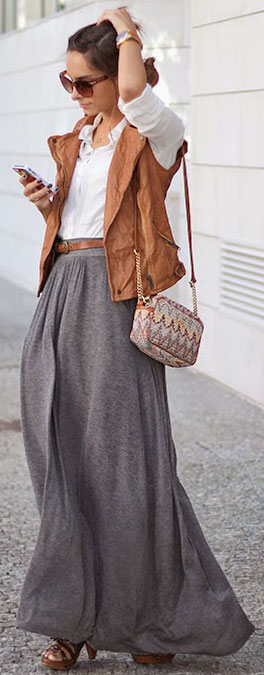 25 Maxi Skirt Outfits Ideas | StayGlam
