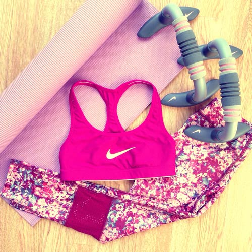 Print Leggings Workout Outfit