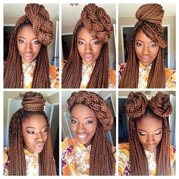 Kinky Nigerian Hair Beauty 60 Box Braids Hairstyles That