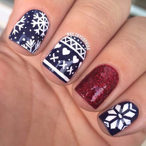 Winter Nail Art Designs 