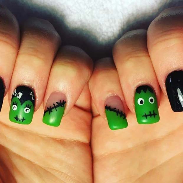 10 Creepy and Creative Halloween Nail Designs - crazyforus