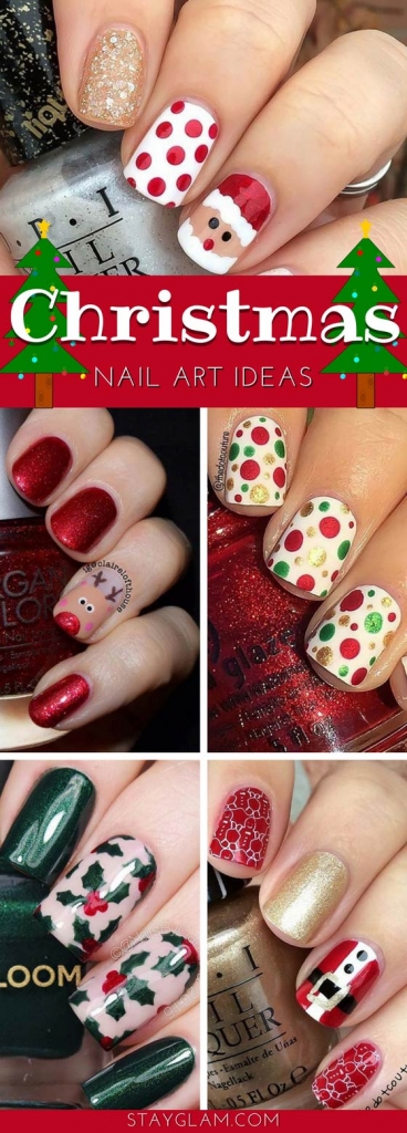 29 Festive Christmas Nail Art Ideas StayGlam