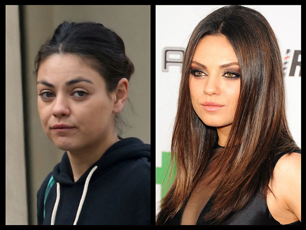Image result for celebrities without makeup with caption