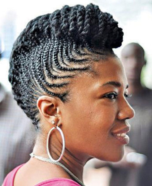 Braided Mohawk For Black Woman 