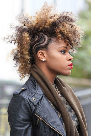 Side Braided Mohawk 