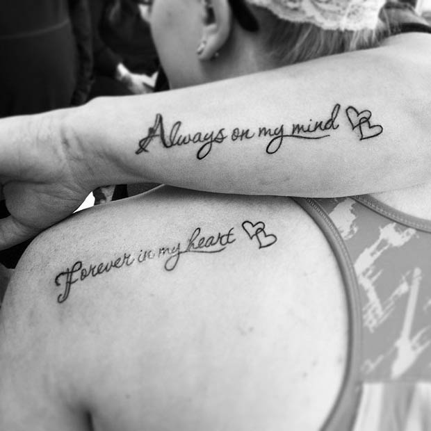 67 MotherDaughter Tattoos That Melt Hearts