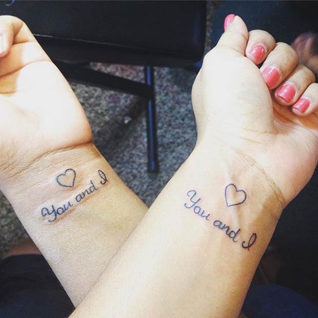 Mother and Daughter You and I Tattoos