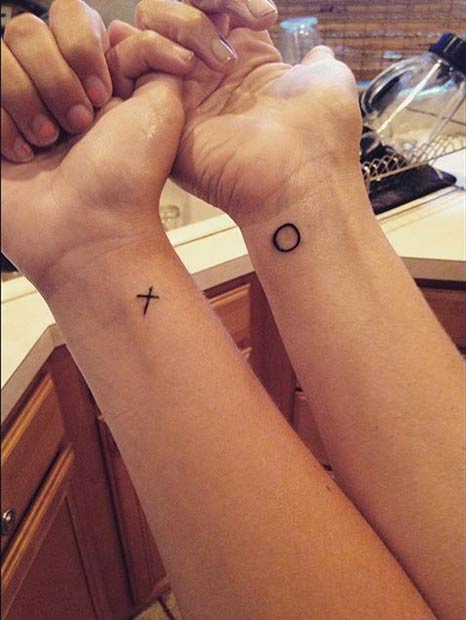 Mother Daughter XO Tattoos