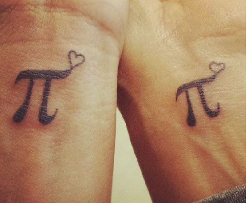 Mother and Daughter Pi Tattoos