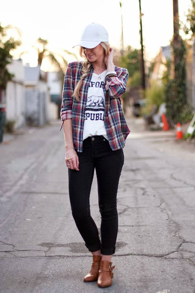 50 Cute Flannel Outfit Ideas for Fall 2014 | StayGlam