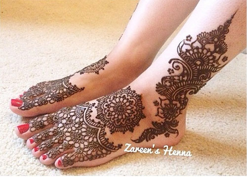 Mandala Foot Henna 