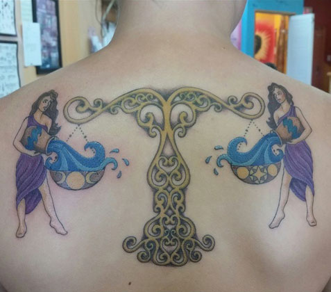 Crazy ink tattoo  Body piercing on Twitter zodiac sign tattoo Aquarius  and Libra sign tattoo by raju sahu done at crazy ink tattoo studio  raipur zodiacsigntattoo aquariussigntatto librasigntattoo necktattoo  ink crazyink 