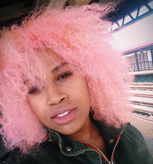 Pink Hair On Black Women