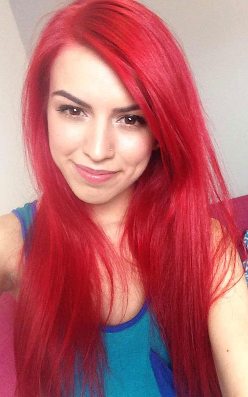 Long Red Hairstyle
