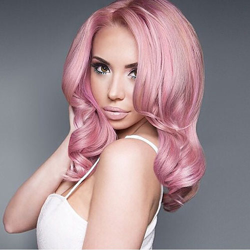 Woman Pink Hair Sexy 105