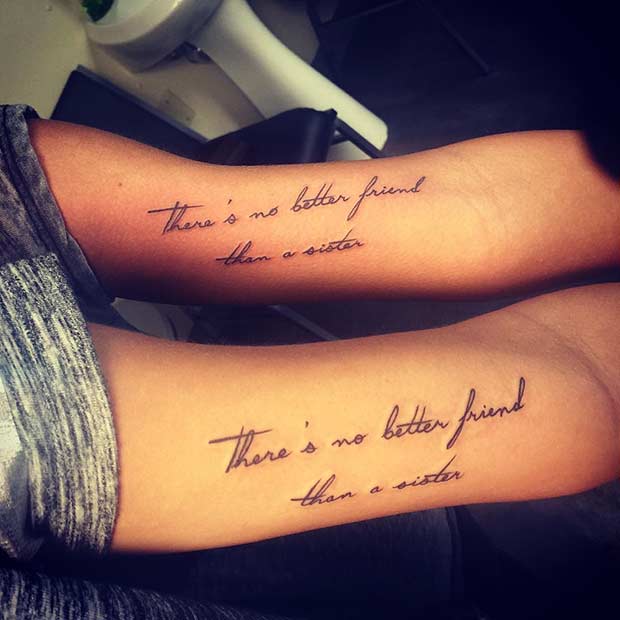 10 Sister Quotes To Use For Your Next Matching Tattoo  YourTango