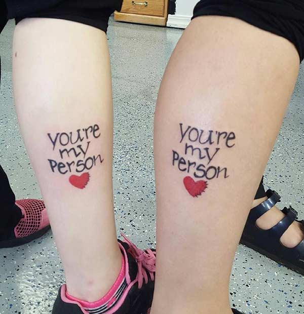 Matching Grey's Anatomy Tattoos for Sisters