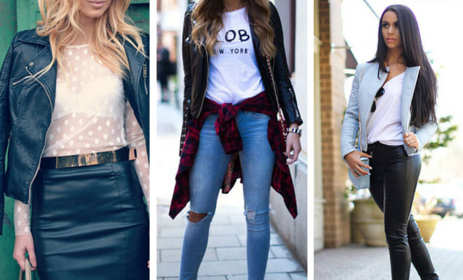 Leather Jacket Outfit Ideas - Straight A Style