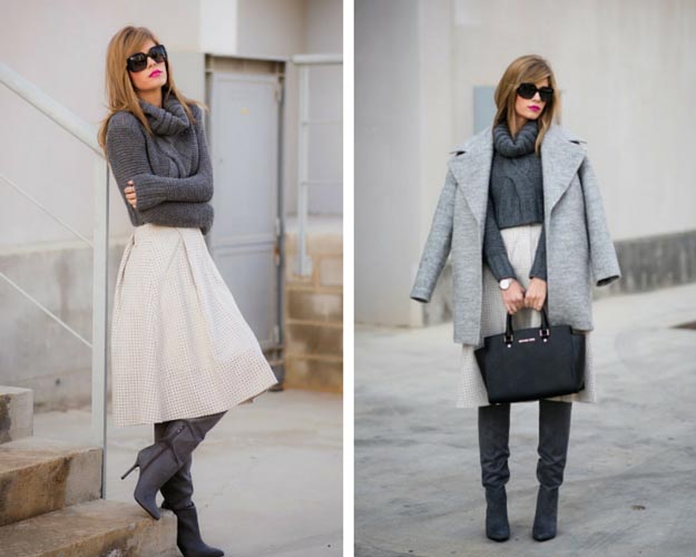 cute winter dresses with boots