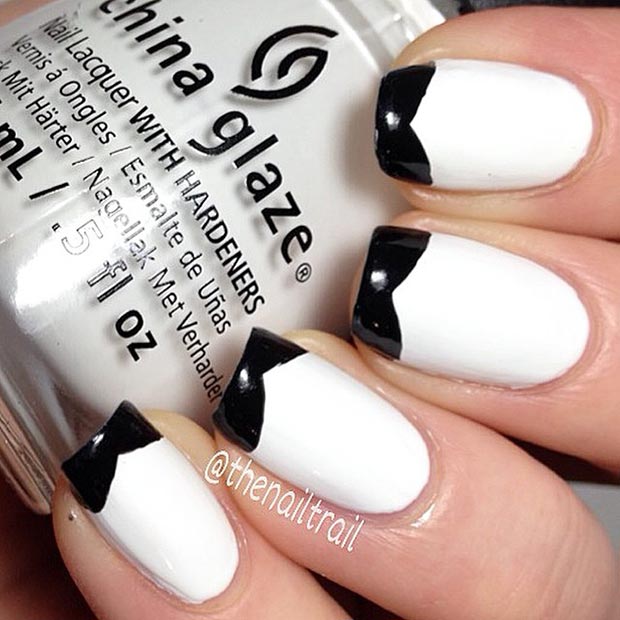 50 Best Black And White Nail Designs Stayglam