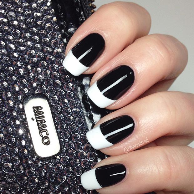 50 Best Black and White Nail Designs StayGlam