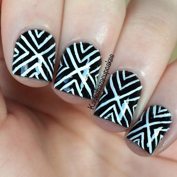 50 Best Black and White Nail Designs | StayGlam