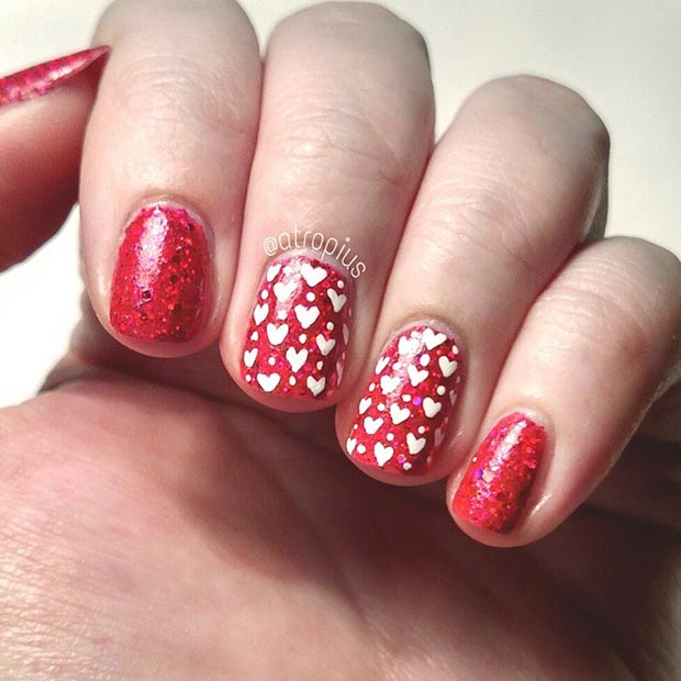 30 Lovely Valentine's Day Nails | StayGlam