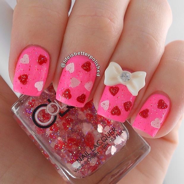 30 Lovely Valentine's Day Nails | StayGlam