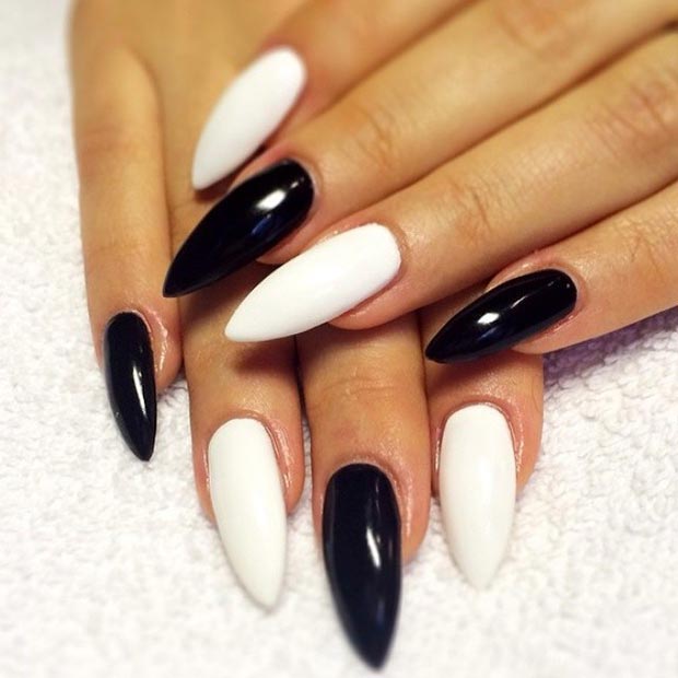 50 Best Black and White Nail Designs | StayGlam