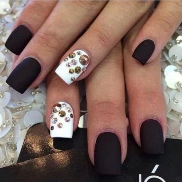 50 Best Black And White Nail Designs Stayglam