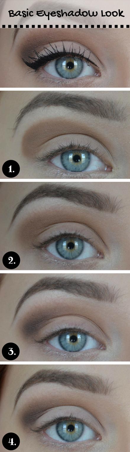 Basic Eyeshadow Look for Blue Eyes