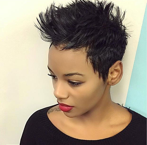 Black Pixie Hair Cuts