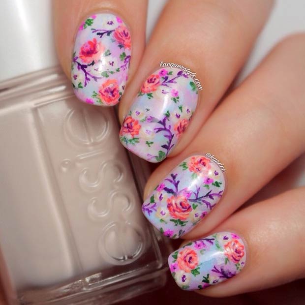 50 Flower Nail Designs for Spring | StayGlam