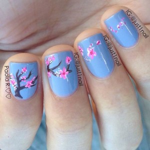 50 Flower Nail Designs for Spring - StayGlam - StayGlam