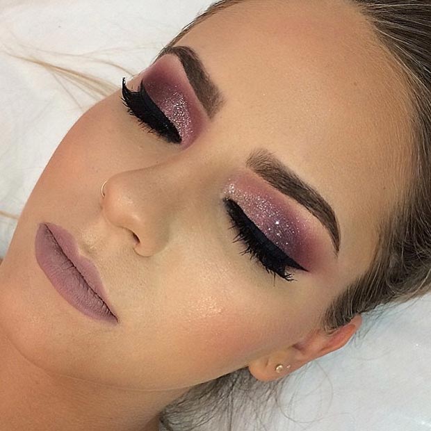 dark cranberry eyeshadow