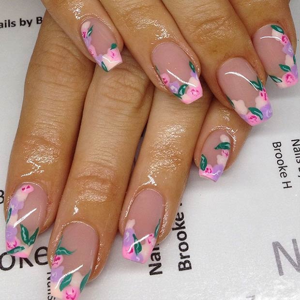 50 Flower Nail Designs For Spring Stayglam