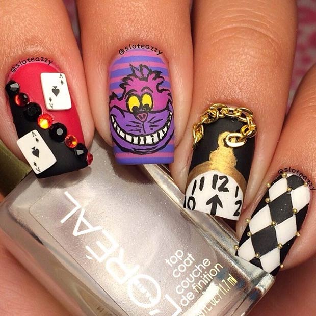 21 Super Cute Disney Nail Art Designs | StayGlam