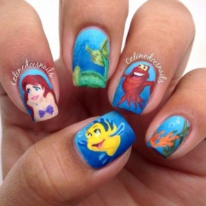 21 Super Cute Disney Nail Art Designs - StayGlam - StayGlam