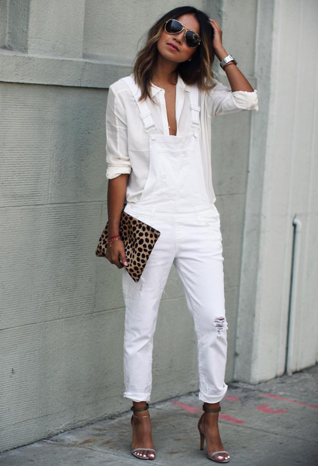 casual white attire