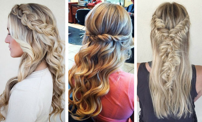 Half Up Half Down Hairstyles For Thick Hair