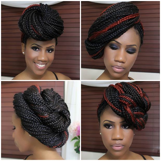 70 Box Braids Hairstyles That Turn Heads - Page 3 of 7 - StayGlam