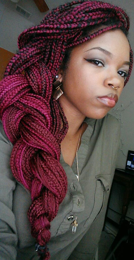 Hairstyles For Box Braids