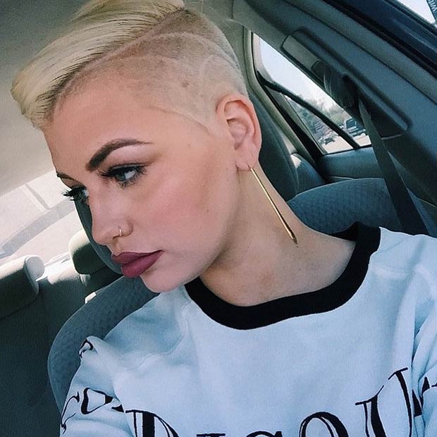 23 Most Badass Shaved Hairstyles for Women - StayGlam