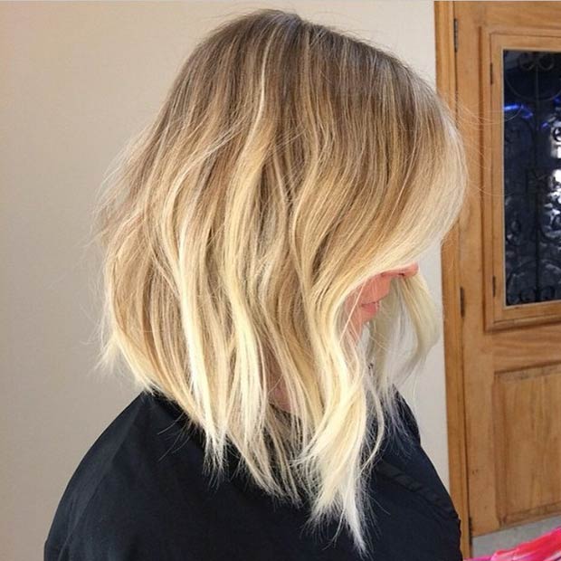 Blonde A Line Bob Haircuts