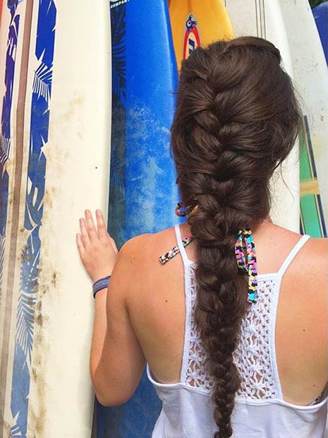French Braid Hairstyle for Long Hair