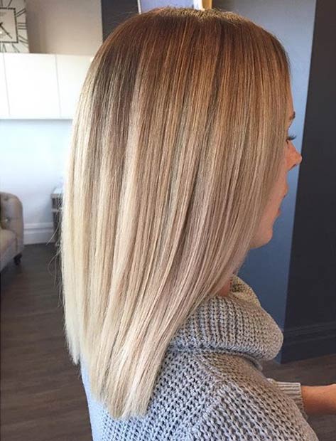 17 Best Pictures Blonde Hair Line : 31 Gorgeous Long Bob Hairstyles | Page 3 of 3 | StayGlam