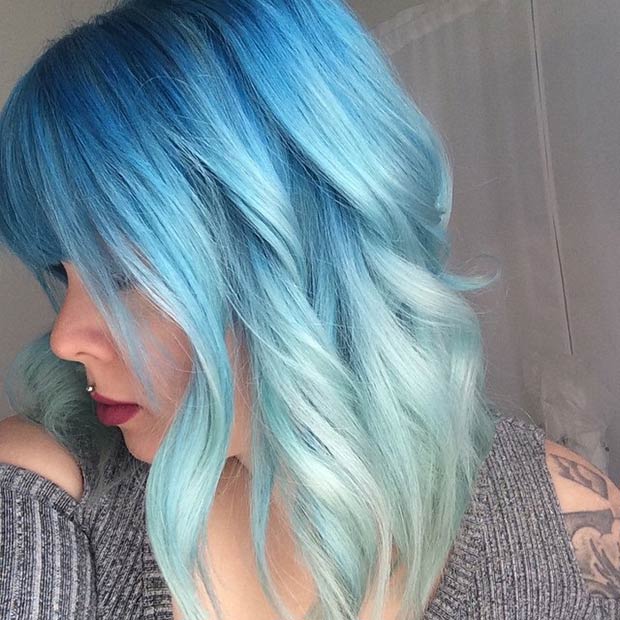 mint blue hair dye