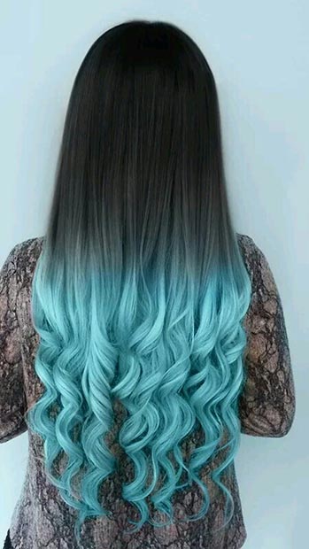 Dark Blue Ombre Hair Tumblr Find Your Perfect Hair Style