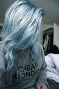 silver blue hair tumblr
